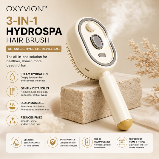Oxyvion™ 3-in-1 HydroSpa Hair Brush