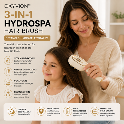 Oxyvion™ 3-in-1 HydroSpa Hair Brush