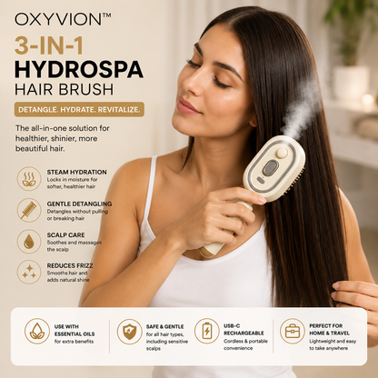 Oxyvion™ 3-in-1 HydroSpa Hair Brush